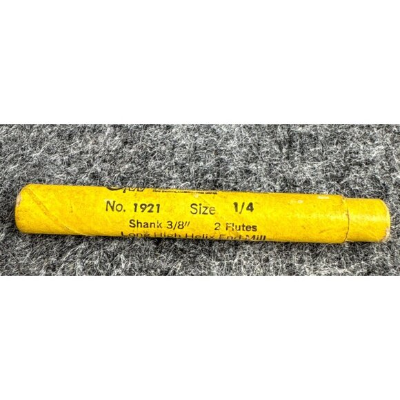 Gulf & Western Morse Cutting Tools High Speed Steel End Mill 1/4" Aluminum - Picture 3 of 7